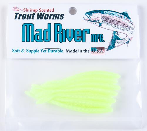 Trout Worms: Chartreuse